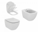 Set vas wc cu capac softclose si bideu suspendat Ideal Standard Tesi AquaBlade. Poza 2547