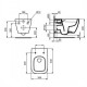 Set vas wc suspendat rimless Ideal Standard I.Life B alb si capac softclose. Poza 2606