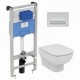 Set vas wc suspendat Ideal Standard Esedra AquaBlade cu capac inchidere lenta si rezervor Ideal Standard Prosys. Poza 2678