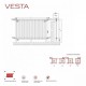 Calorifer decorativ inox 600/700 mm VESTA (include kit de instalare). Poza 6137